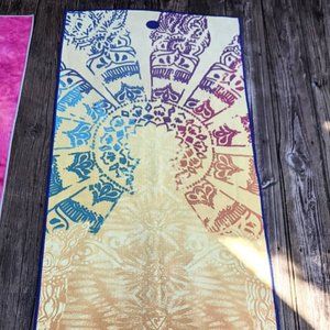 Manduka Yoga Mat Towel Yellow Chakras